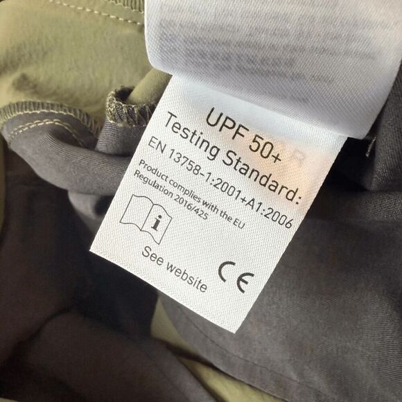 Helly Hansen Men's Campfire UPF 50+ Belted Flat Front Hiking Shorts Green Medium - Picture 6 of 9